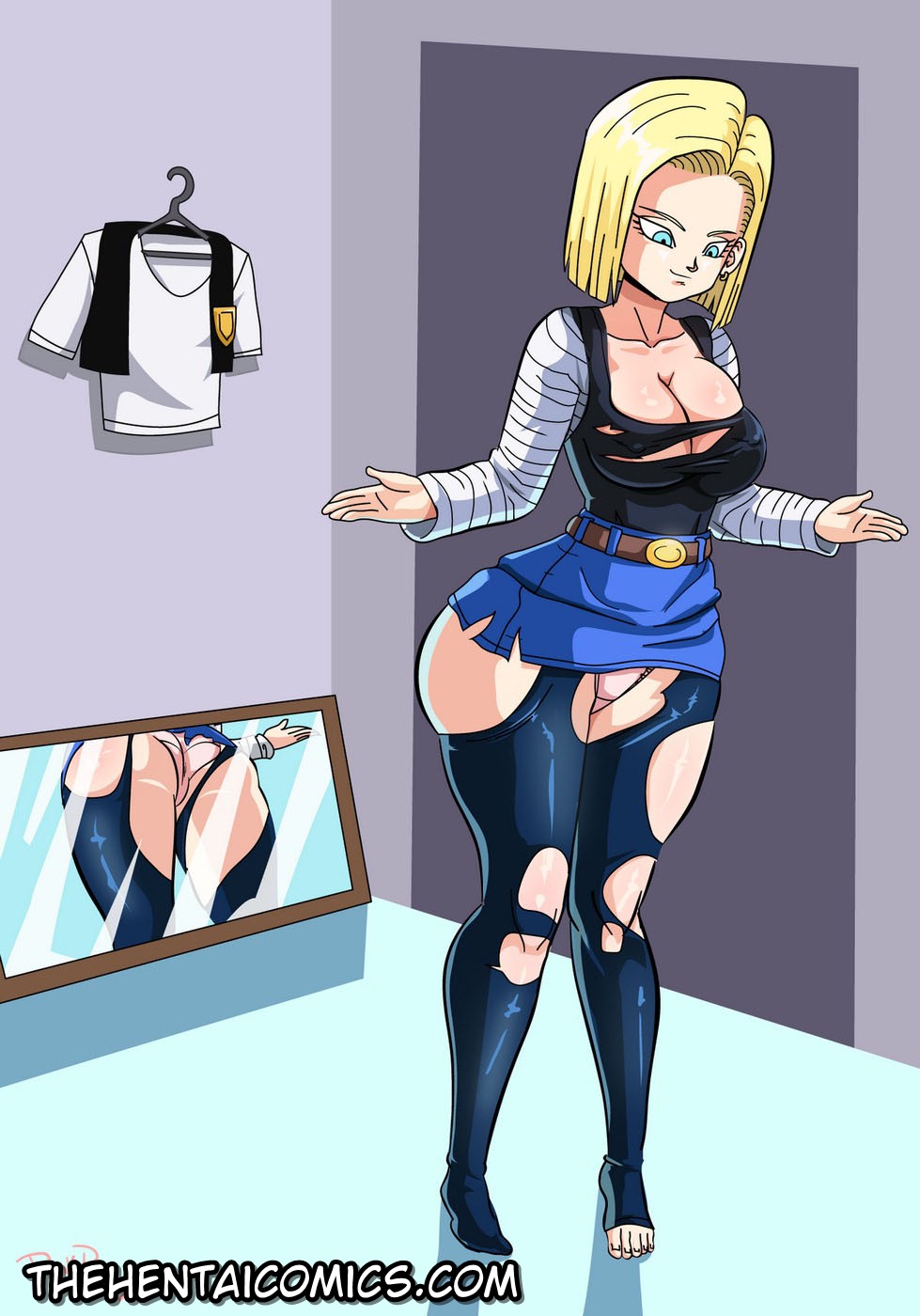 Android 18 meets Krillin
