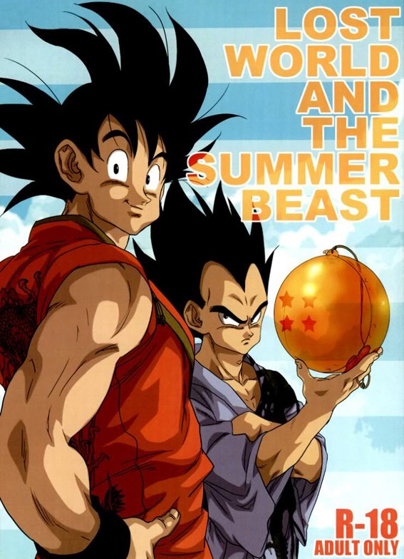 Goku e Vegeta no melhor verão